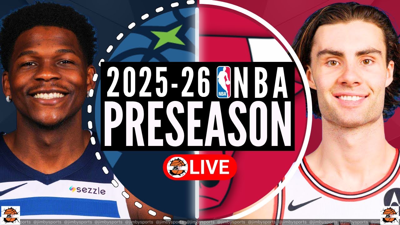 Minnesota Timberwolves vs Chicago Bulls NBA Preseason Live Scoreboard