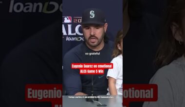 Mariners' Eugenio Suarez on Emotional ALCS Game 5 Win, Grand Slam