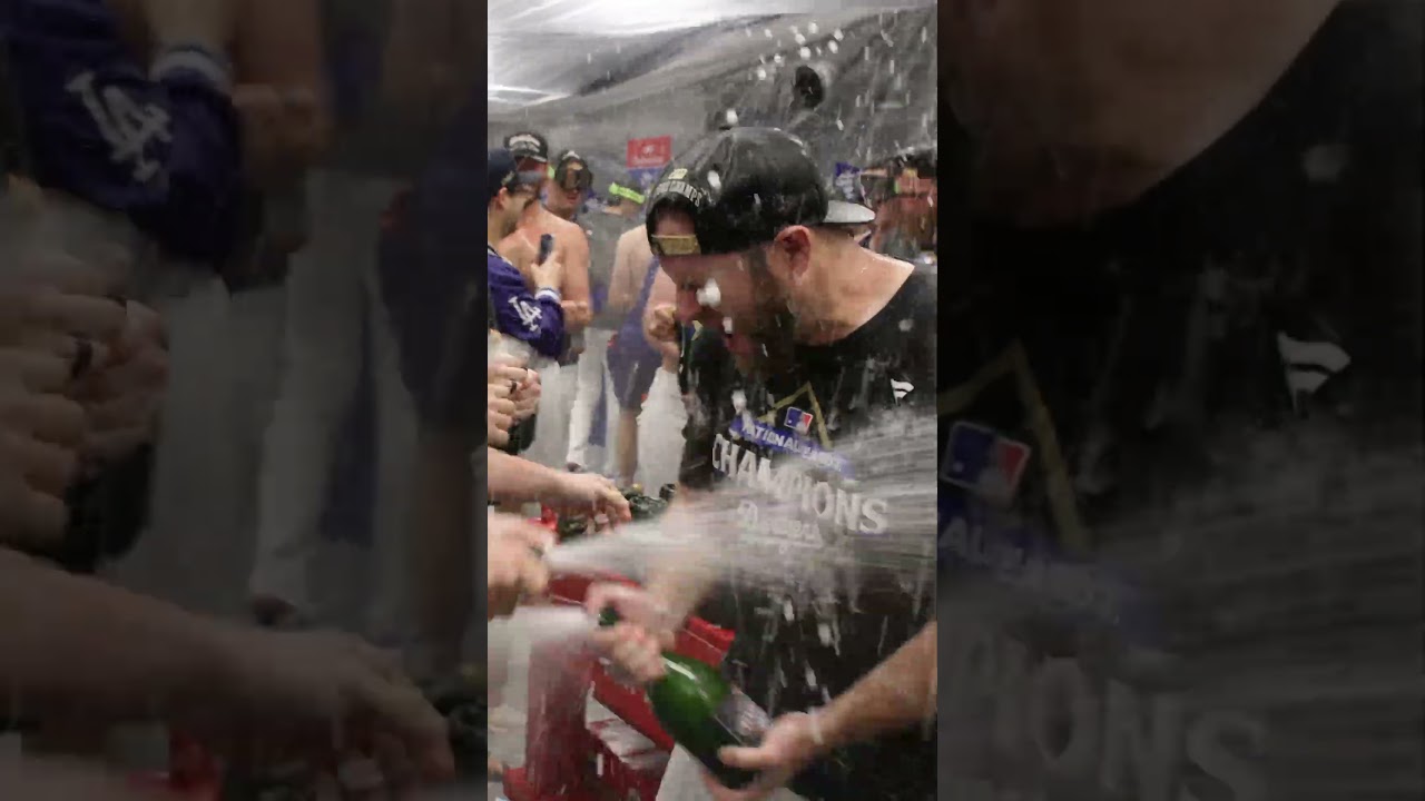 A pennant celebration, F1 Podium style 🍾