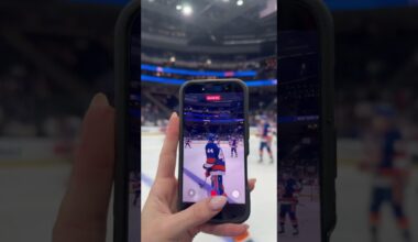 New York Islanders | Admin Takes Fan Phone During Warmups