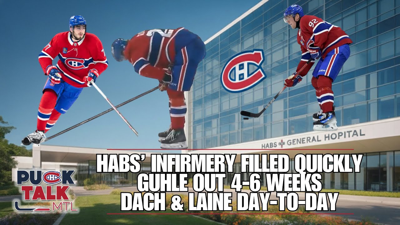 PuckTalk Injury Report ! Montreal Canadiens Lineup SHOCKER Due to Multiple Injuries