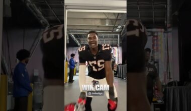 Win cam vibes after the DUB against Buffalo 😤 #nfl #falcons #insidethenfl