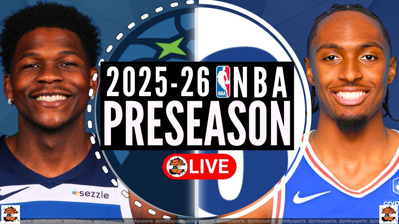 Minnesota Timberwolves vs Philadelphia 76ers NBA Preseason Live Scoreboard