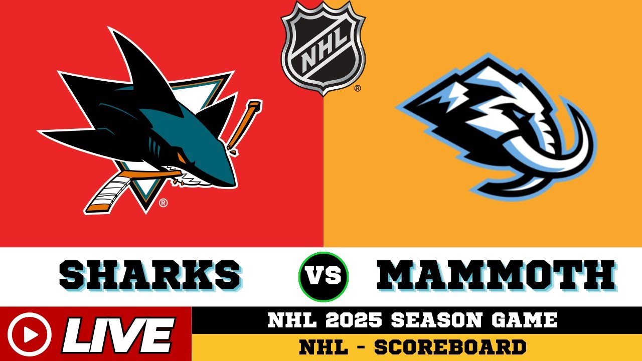 🔴LIVE : San Jose Sharks Vs Utah Mammoth | NHL 2025 | NHL Live SCOREBOARD