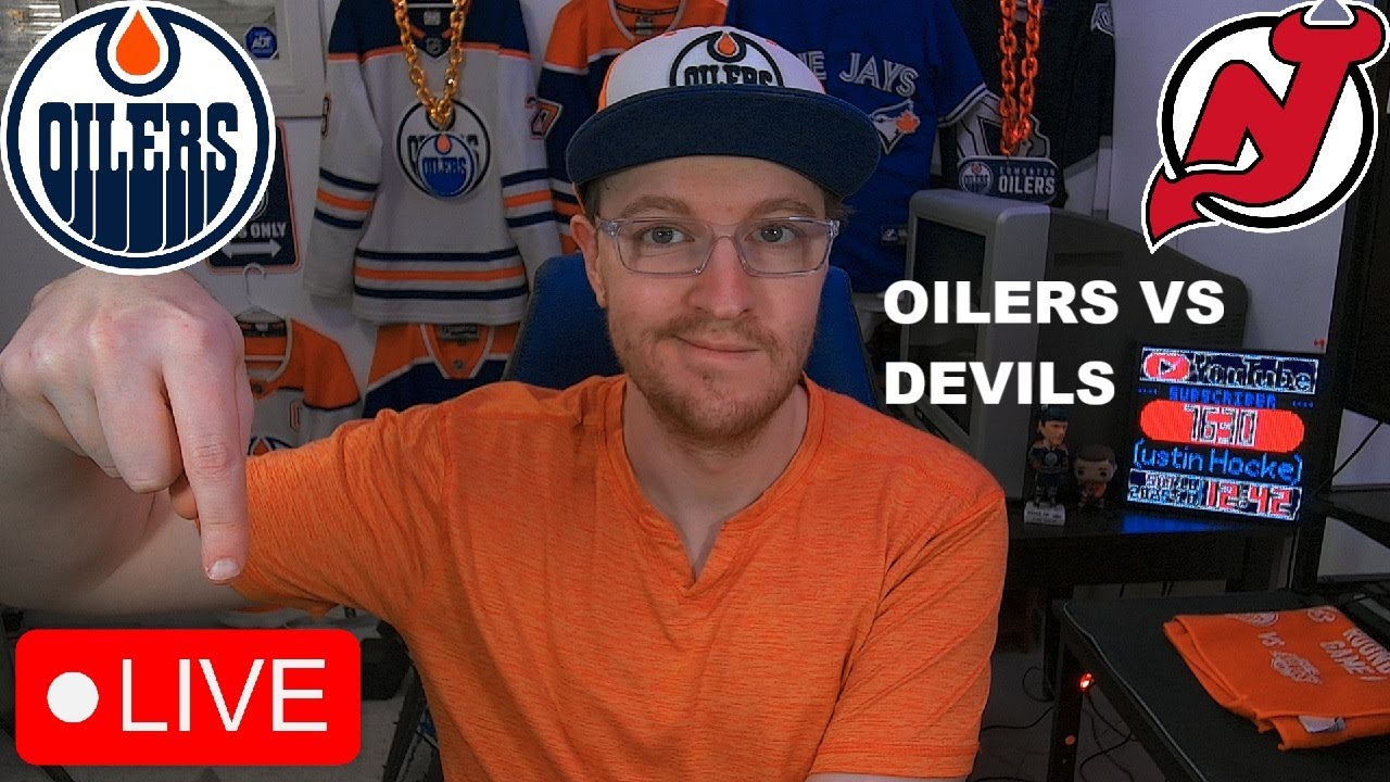 EDMONTON OILERS VS NEW JERSEY DEVILS LIVE | FAN REACTION & COMMENTARY