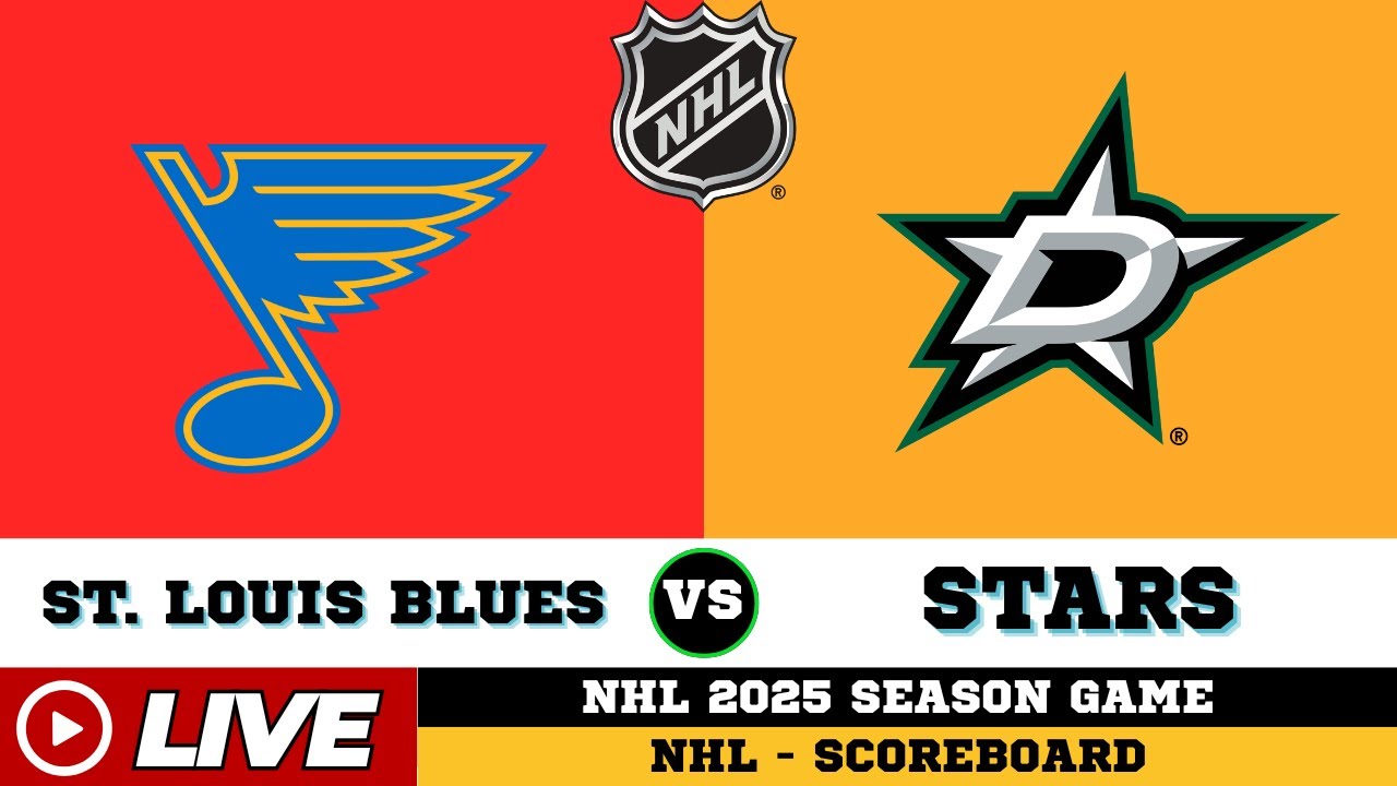 🔴LIVE : Dallas Stars Vs St. Louis Blues | NHL 2025 | NHL Live SCOREBOARD