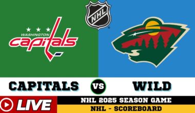 🔴LIVE : Minnesota Wild Vs Washington Capitals | NHL 2025 | NHL Live SCOREBOARD