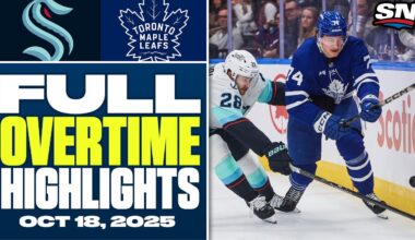 Seattle Kraken at Toronto Maple Leafs | FULL Overtime Highlights - October 18, 2025