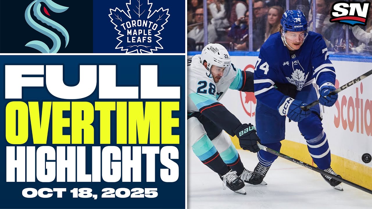 Seattle Kraken at Toronto Maple Leafs | FULL Overtime Highlights - October 18, 2025