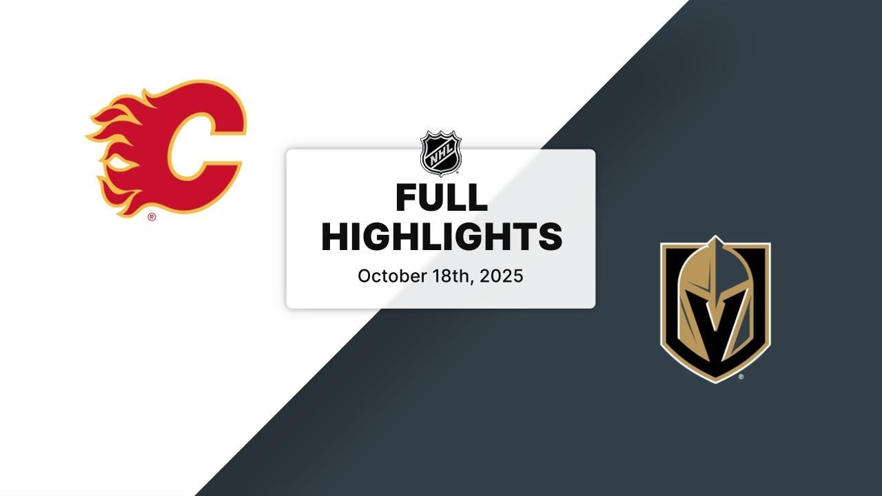 NHL Highlights | Flames vs. Golden Knights | October 18, 2025