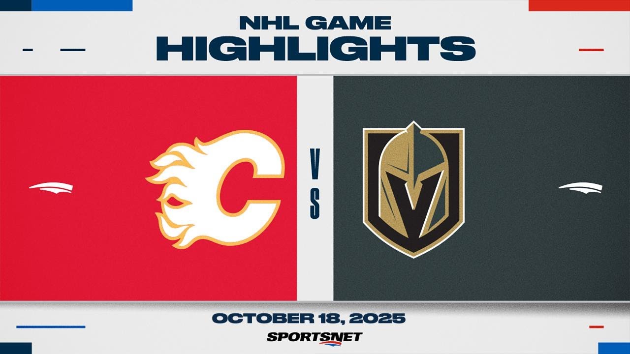 NHL Highlights | Flames vs. Golden Knights - October 18, 2025