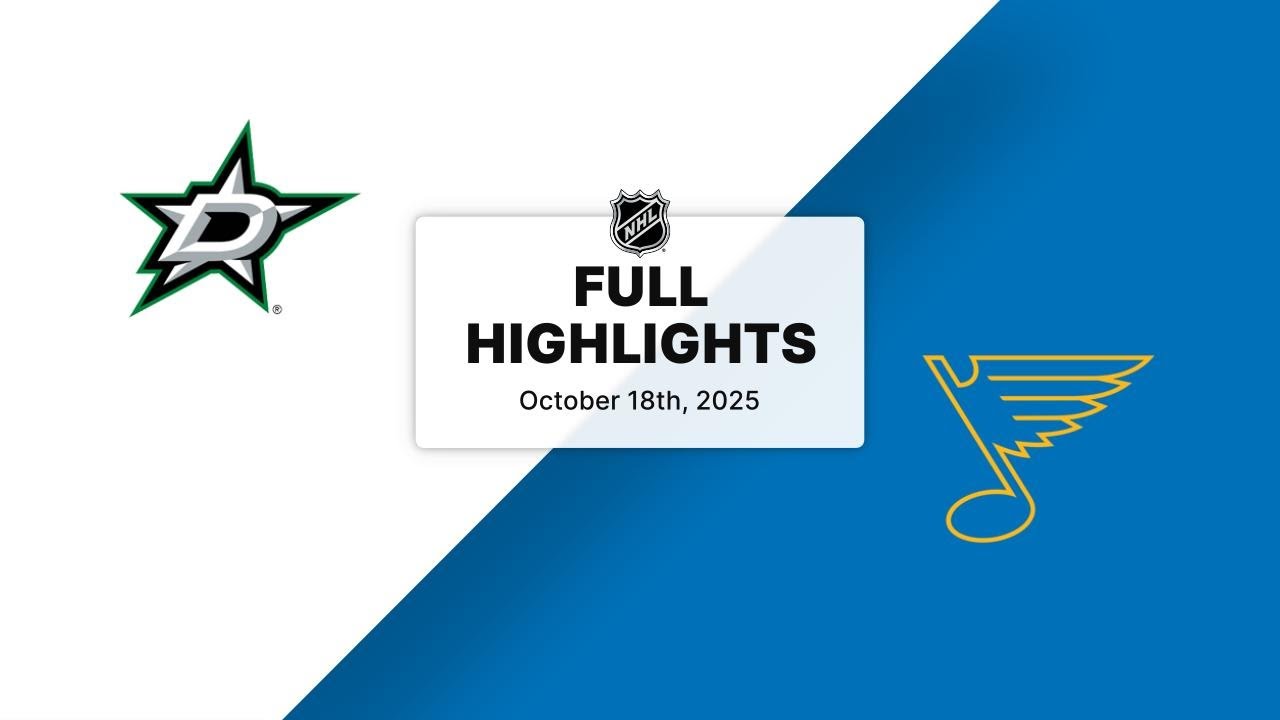 NHL Highlights | Stars vs. Blues | October 18, 2025