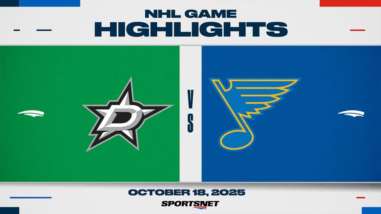 NHL Highlights | Stars vs. Blues - October 18, 2025