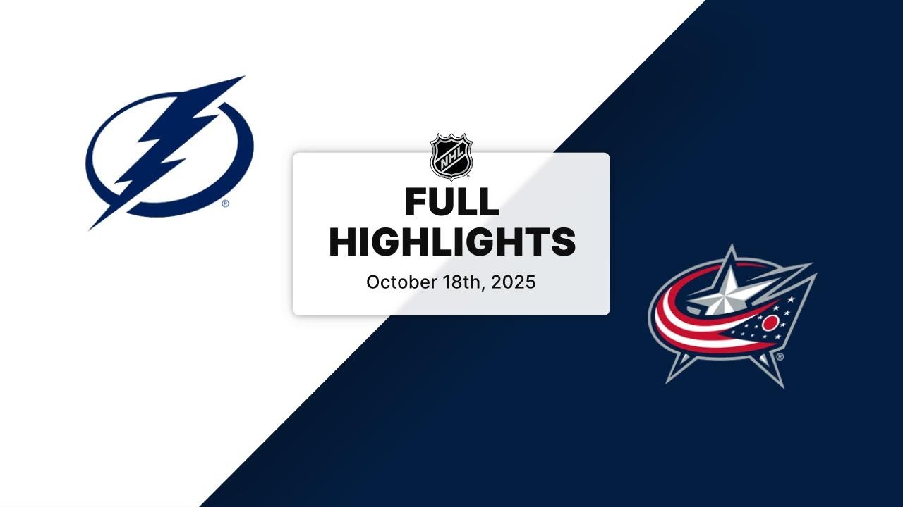 NHL Highlights | Lightning vs. Blue Jackets | October 18, 2025