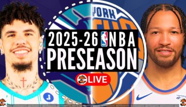 Charlotte Hornets vs New York Knicks NBA Preseason Live Scoreboard
