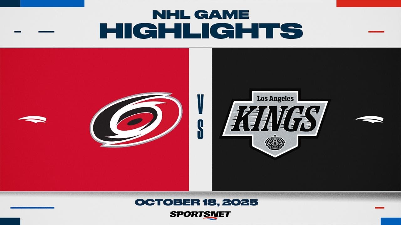 NHL Highlights | Hurricanes vs. Kings - October 18, 2025