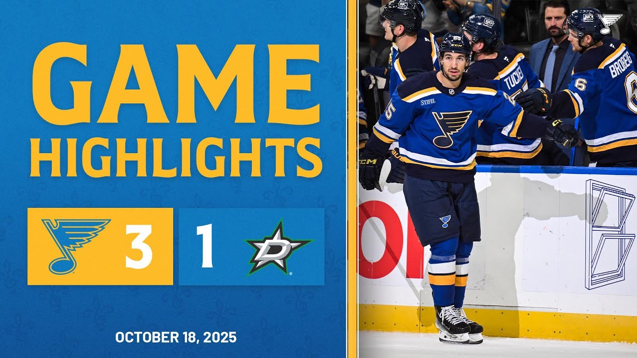 Game Highlights: Blues 3, Stars 1