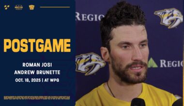 Roman Josi & Andrew Brunette - Postgame: Oct. 18, 2025