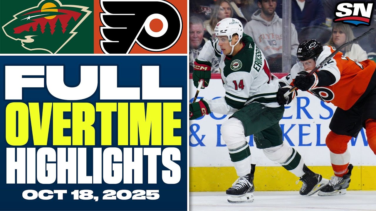 Minnesota Wild at Philadelphia Flyers | FULL Overtime Highlights - October 18, 2025