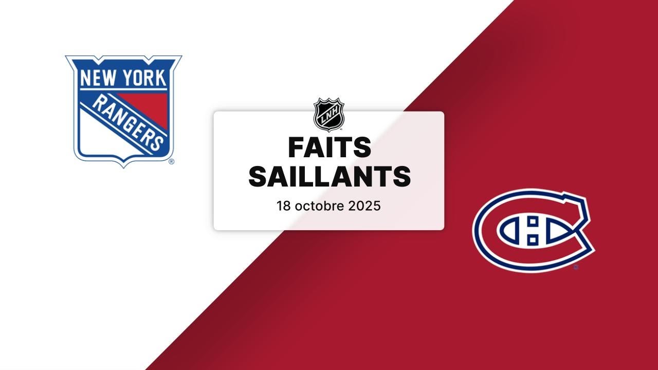 Rangers vs Canadiens 18/10/25 | Faits saillants