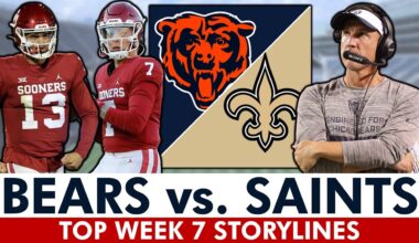 Chicago Bears vs. New Orleans Saints Storylines Ft. Caleb Williams, Spencer Rattler & Dennis Allen