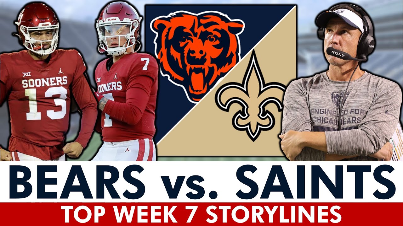 Chicago Bears vs. New Orleans Saints Storylines Ft. Caleb Williams, Spencer Rattler & Dennis Allen