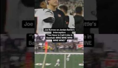 Joe Burrow Has HILARIOUS Reaction to Jordan Battle Interception in Bengals' Win Over Steelers