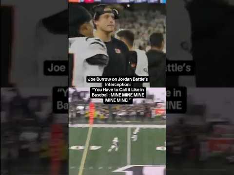 Joe Burrow Has HILARIOUS Reaction to Jordan Battle Interception in Bengals' Win Over Steelers