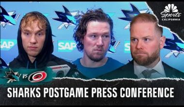 Tyler Toffoli, William Eklund and more react to Sharks' loss to Hurricanes | NBCS California