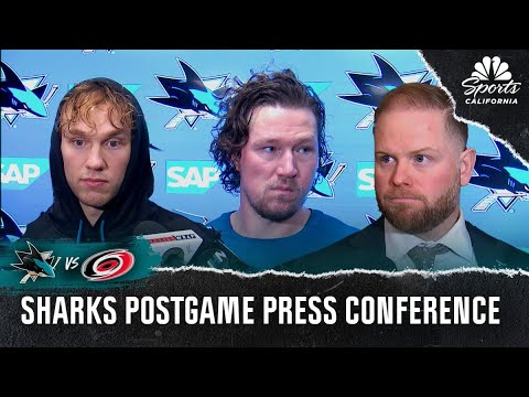 Tyler Toffoli, William Eklund and more react to Sharks' loss to Hurricanes | NBCS California