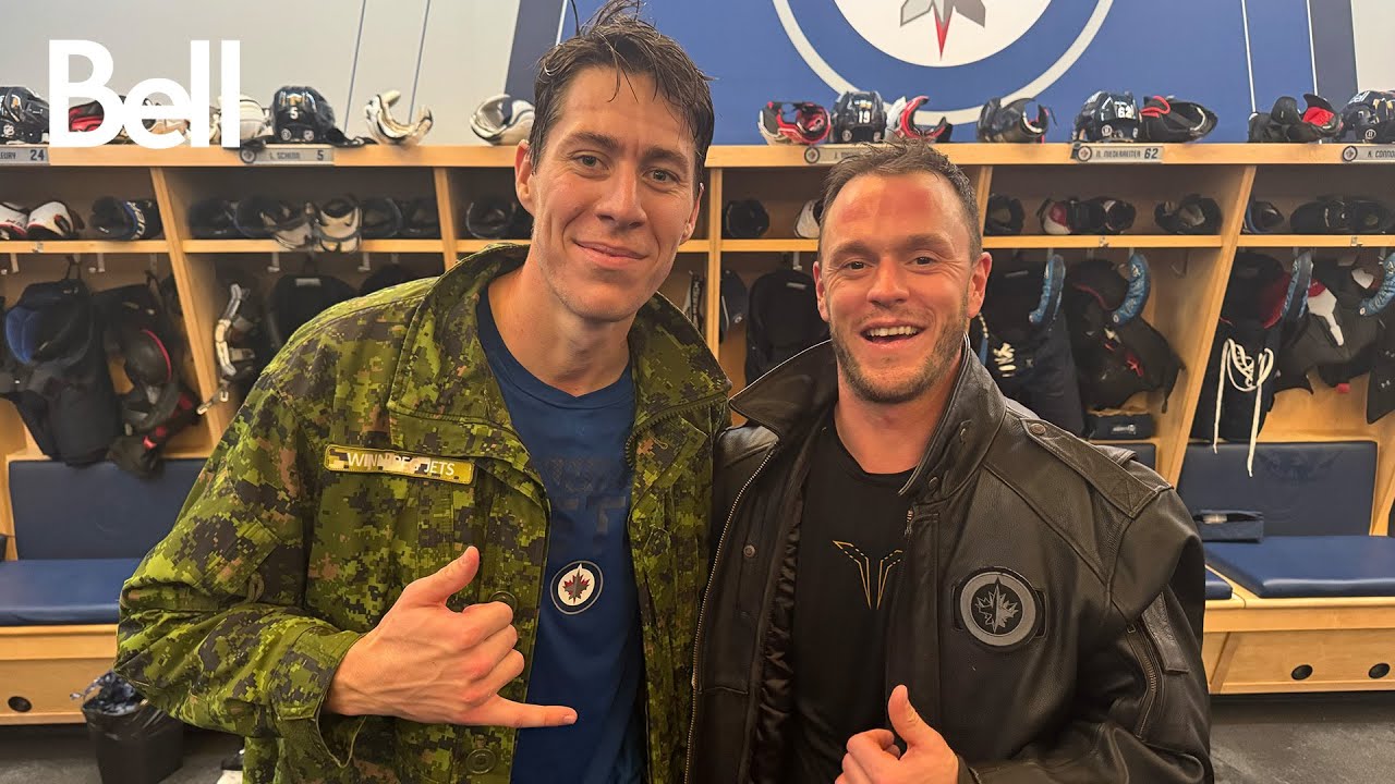 First jackets of the season for LOGAN STANLEY and JONATHAN TOEWS