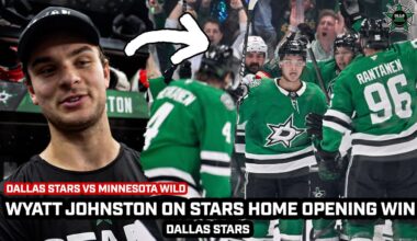 Wyatt Johnston On Stars 5-2 Win Over Minnesota Wild