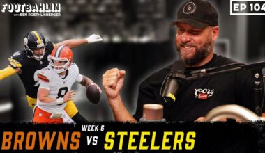 Big Ben talks Steelers win over Browns, AFC North dominance, Bengals preview and more! Ep. 104