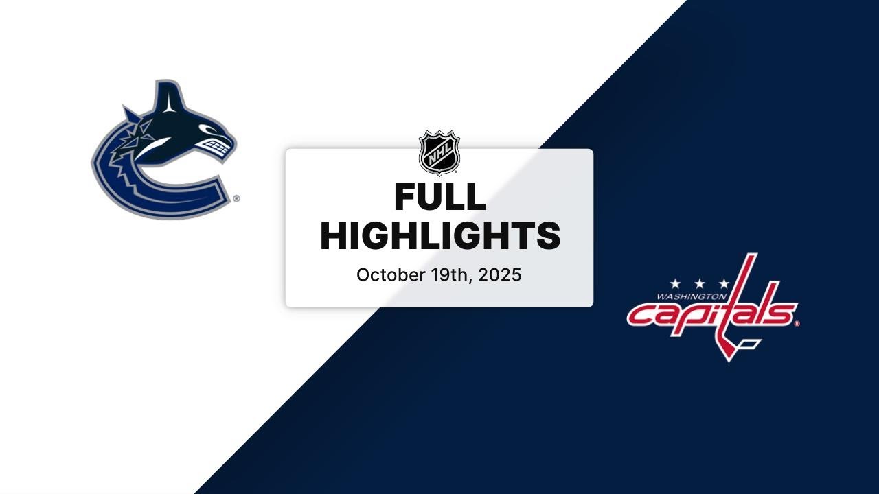 NHL Highlights | Canucks vs. Capitals | October 19, 2025