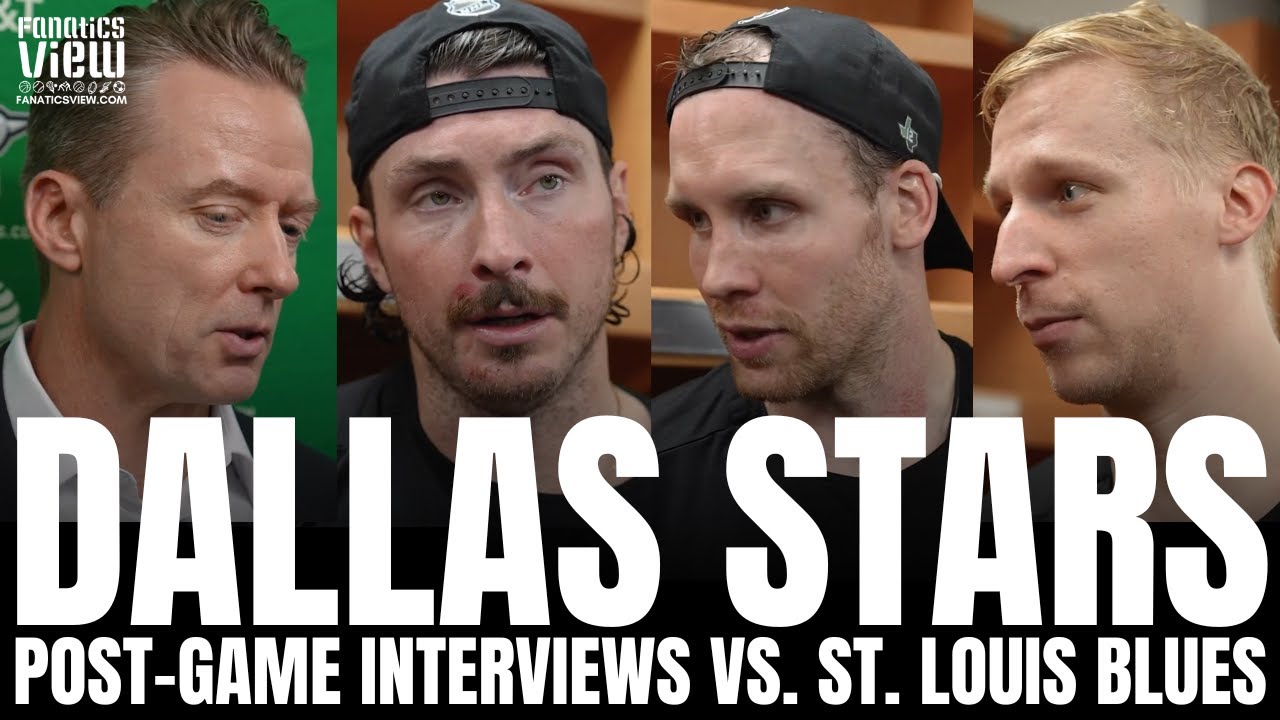 Matt Duchene, Esa Lindell, Radek Faksa & Glen Gulutzan Recap Dallas Stars Loss vs. St. Louis Blues