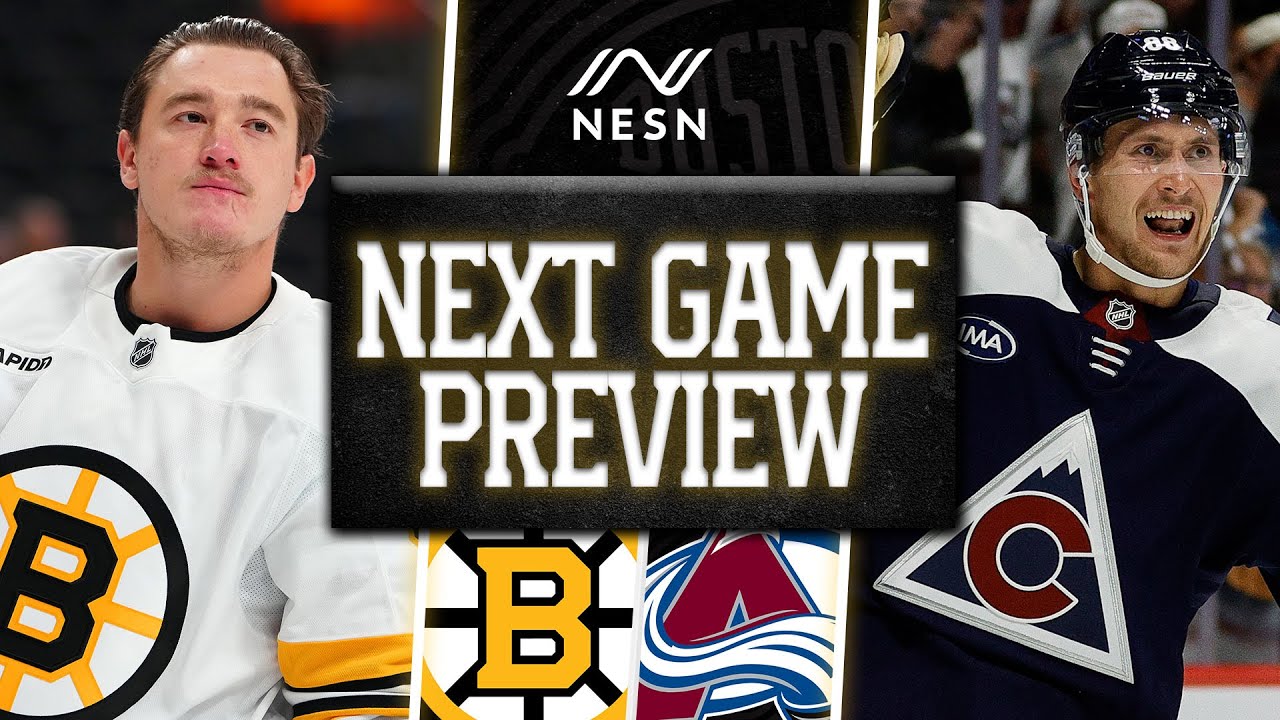 NEXT GAME PREVIEW: Boston Bruins vs. Colorado Avalanche | 10/17/2025