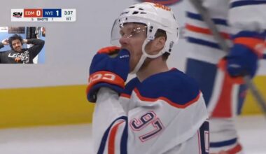 OILERS vs ISLANDERS REACTION + FIRST TIME REACTING TO MATTHEW SCHAEFER | NHL Highlights