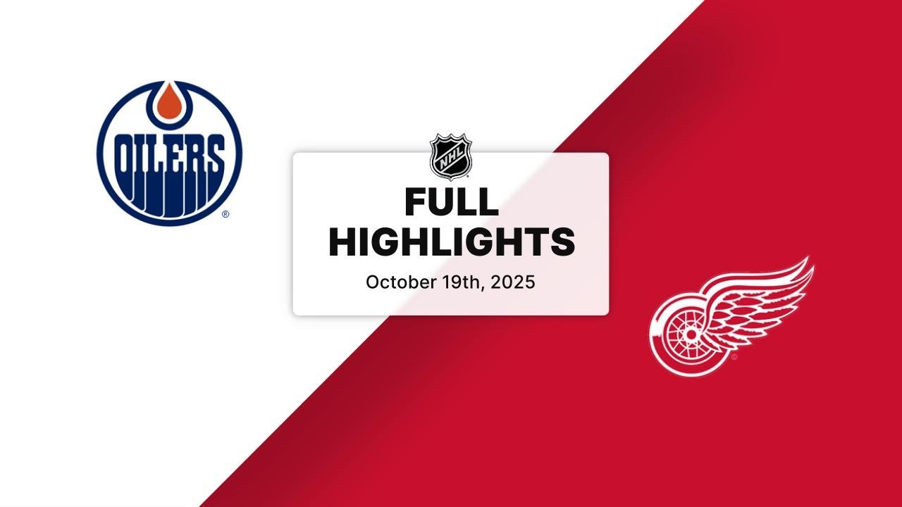 NHL Highlights | Oilers vs. Red Wings | October 19, 2025