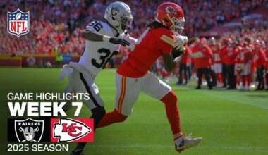 Las Vegas Raiders vs. Kansas City Chiefs Game Highlights | NFL 2025 Season Week 7