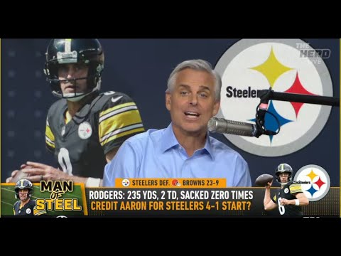 THE HERD | Colin Cowherd BLOWN AWAY, "Pittsburgh Steelers Have Been IMPRESSIVE With Aaron Rodgers"