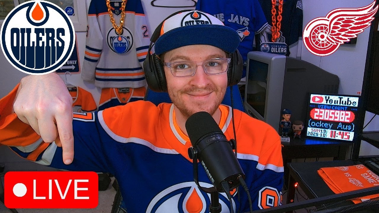 EDMONTON OILERS VS DETROIT RED WINGS LIVE | FAN REACTION & COMMENTARY