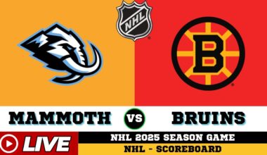 🔴LIVE : Boston Bruins Vs Utah Mammoth | NHL 2025 | NHL Live SCOREBOARD