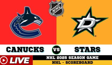🔴LIVE : Vancouver Canucks Vs Dallas Stars | NHL 2025 | NHL Live SCOREBOARD | 10/17/2025