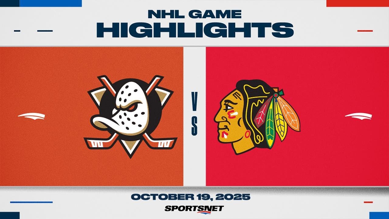 NHL Highlights | Ducks vs. Blackhawks - October 19, 2025