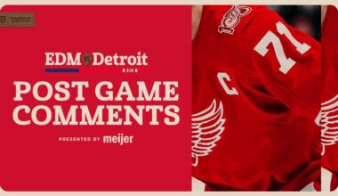 Dylan Larkin, Emmitt Finnie, Todd McLellan Post Game Comments vs EDM | Oct. 19, 2025