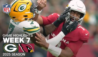 Green Bay Packers vs. Arizona Cardinals Game Highlights | NFL 2025 Season Week 7