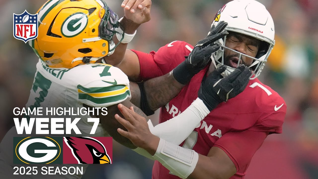 Green Bay Packers vs. Arizona Cardinals Game Highlights | NFL 2025 Season Week 7