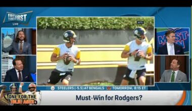 FIRST THINGS FIRST | Nick Wright SHOCKS, Pittsburgh Steelers CAN'T LOSE Vs Bengals | NFL