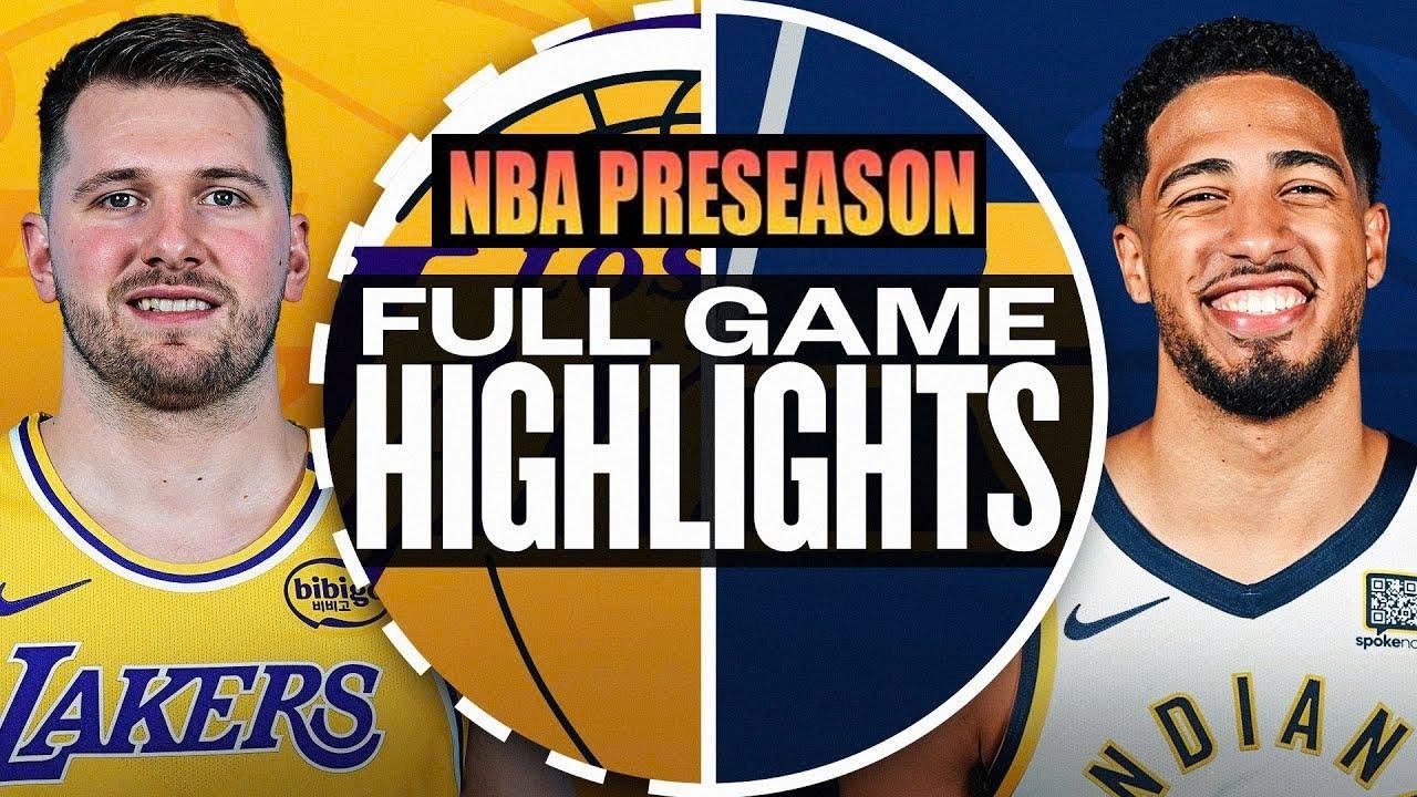 Los Angeles Lakers VS Indiana Pacers Full Game Highlights - OCT 19, 2025 | NBA Preseason