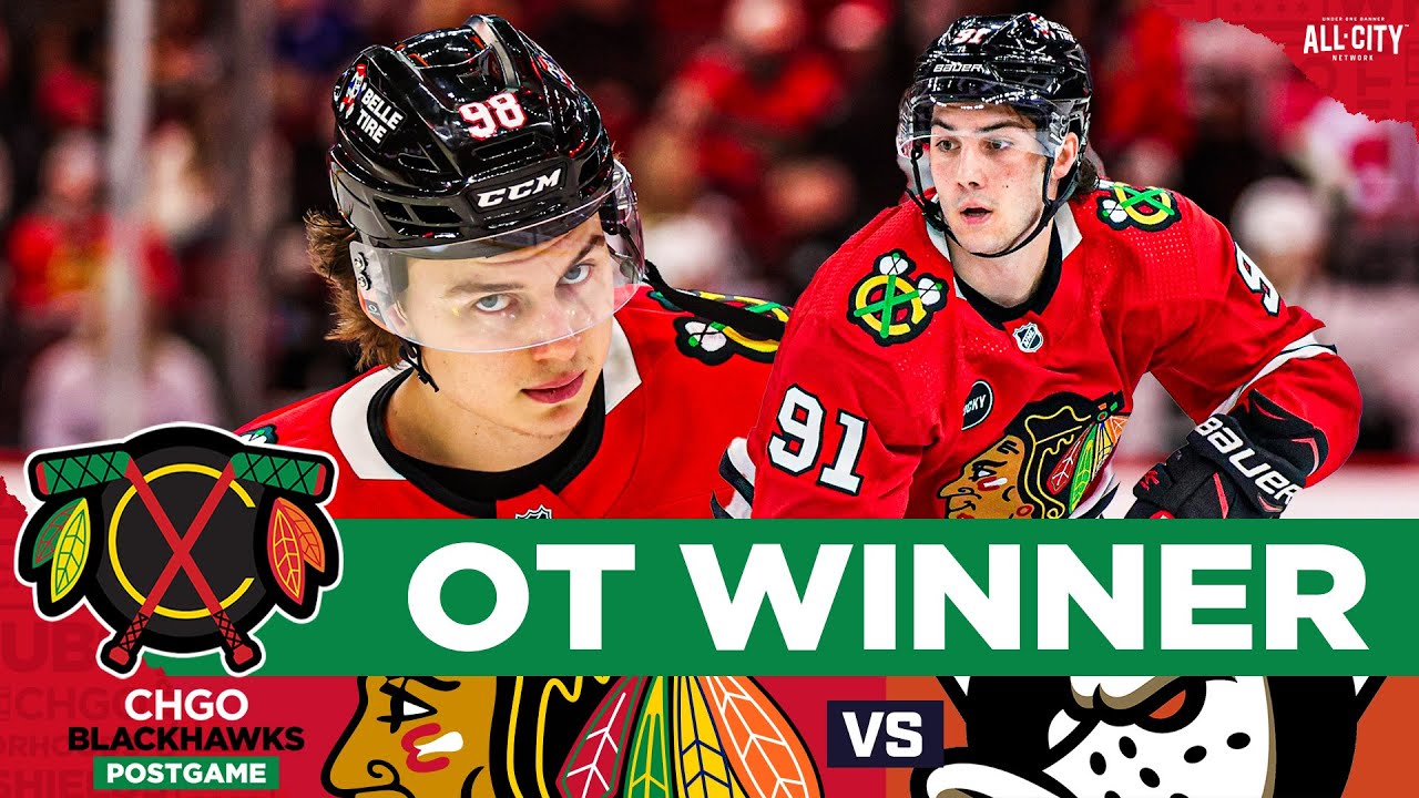 Frank Nazar, Blackhawks Win OT Thriller vs Ducks | CHGO Blackhawks POSTGAME Podcast